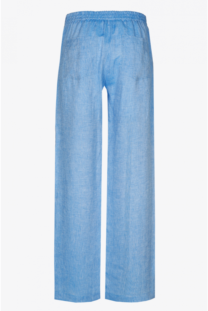 Linnen broek met wijde pijpen