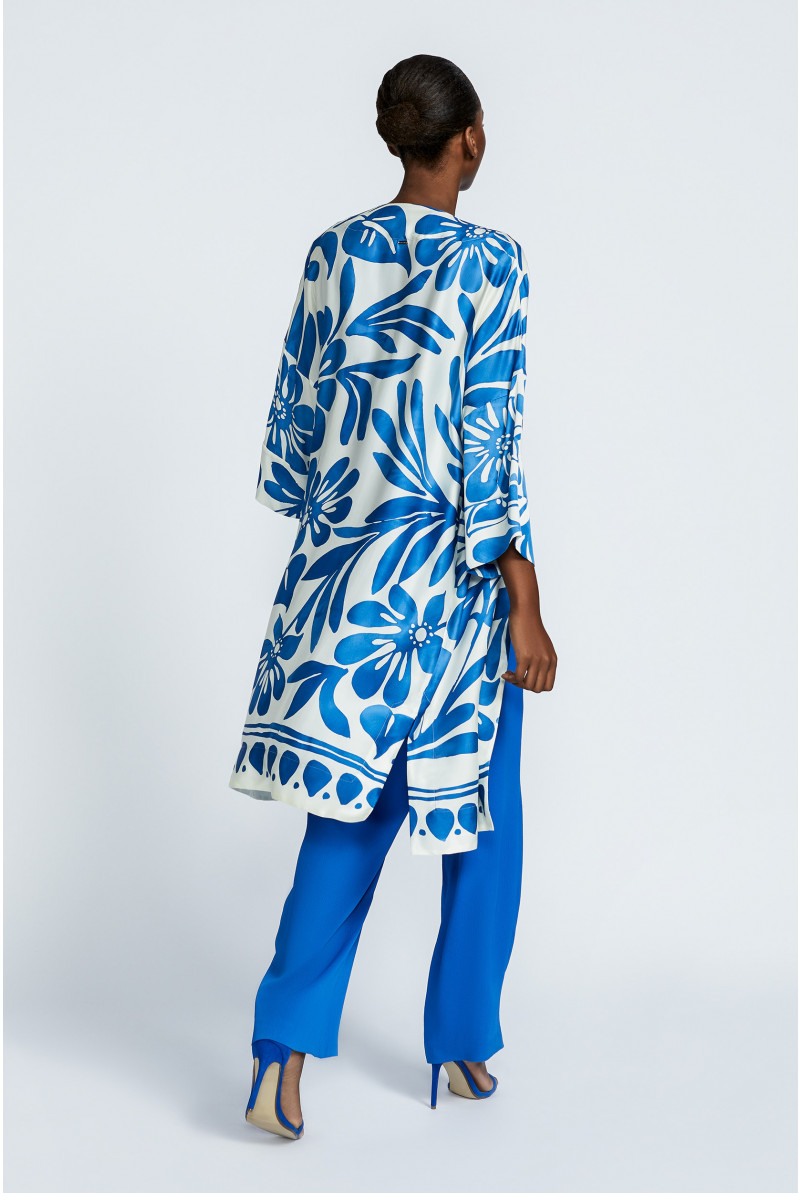 Kimono met bloemenprint