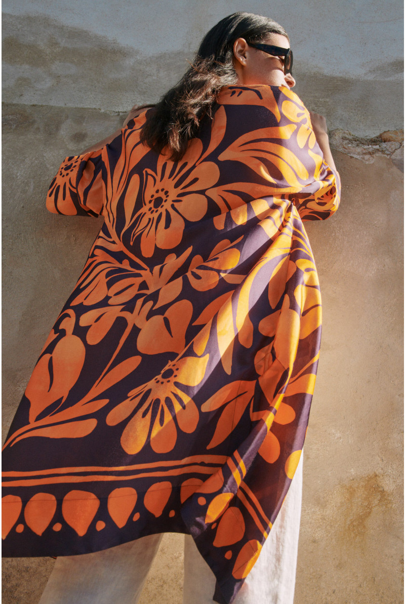 Kimono à motif floral