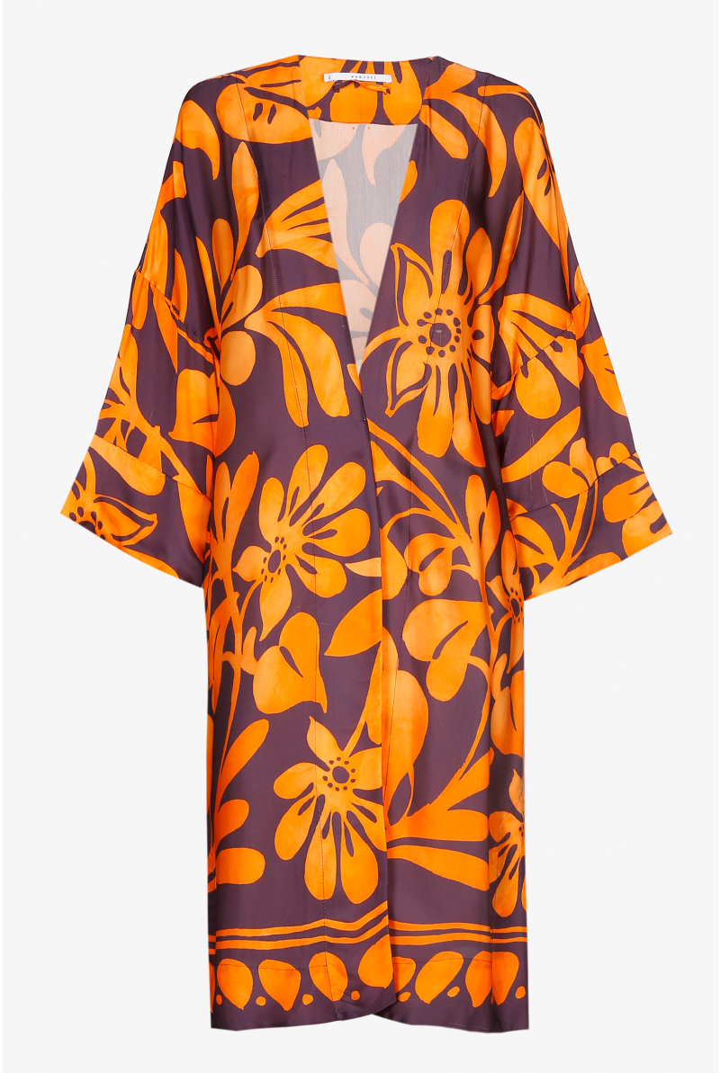 Kimono à motif floral