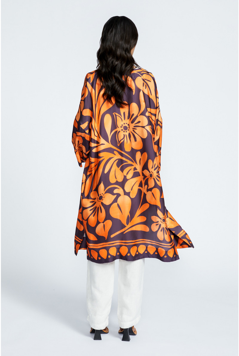 Kimono à motif floral