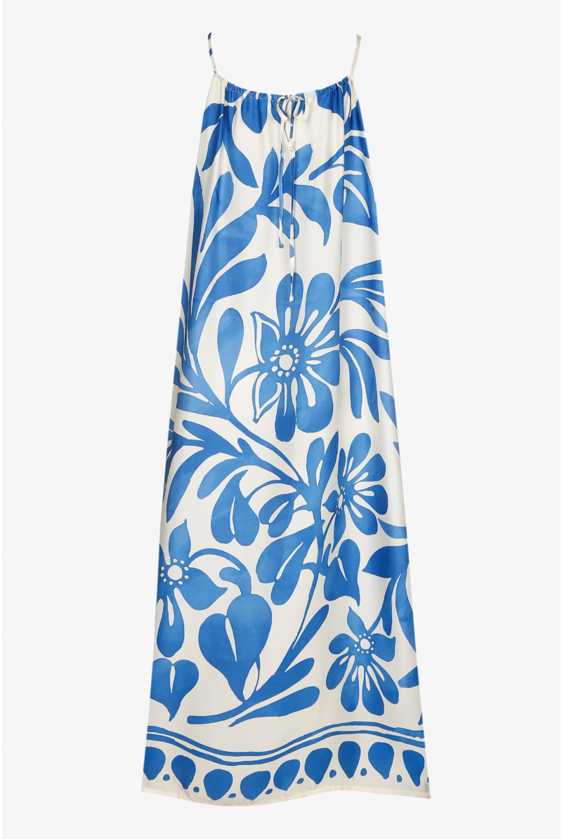Summery dress with floral print