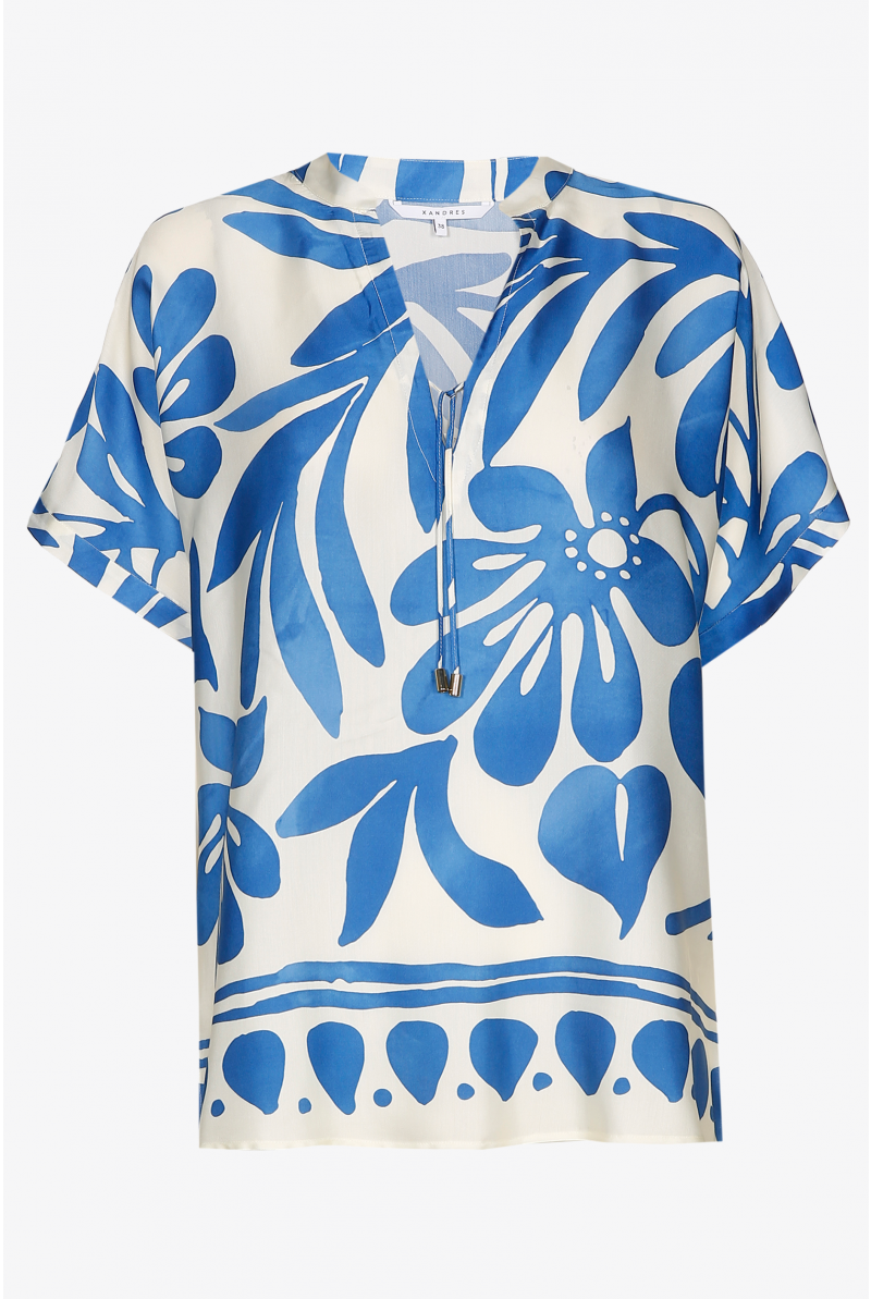 Blouse met bloemenprint
