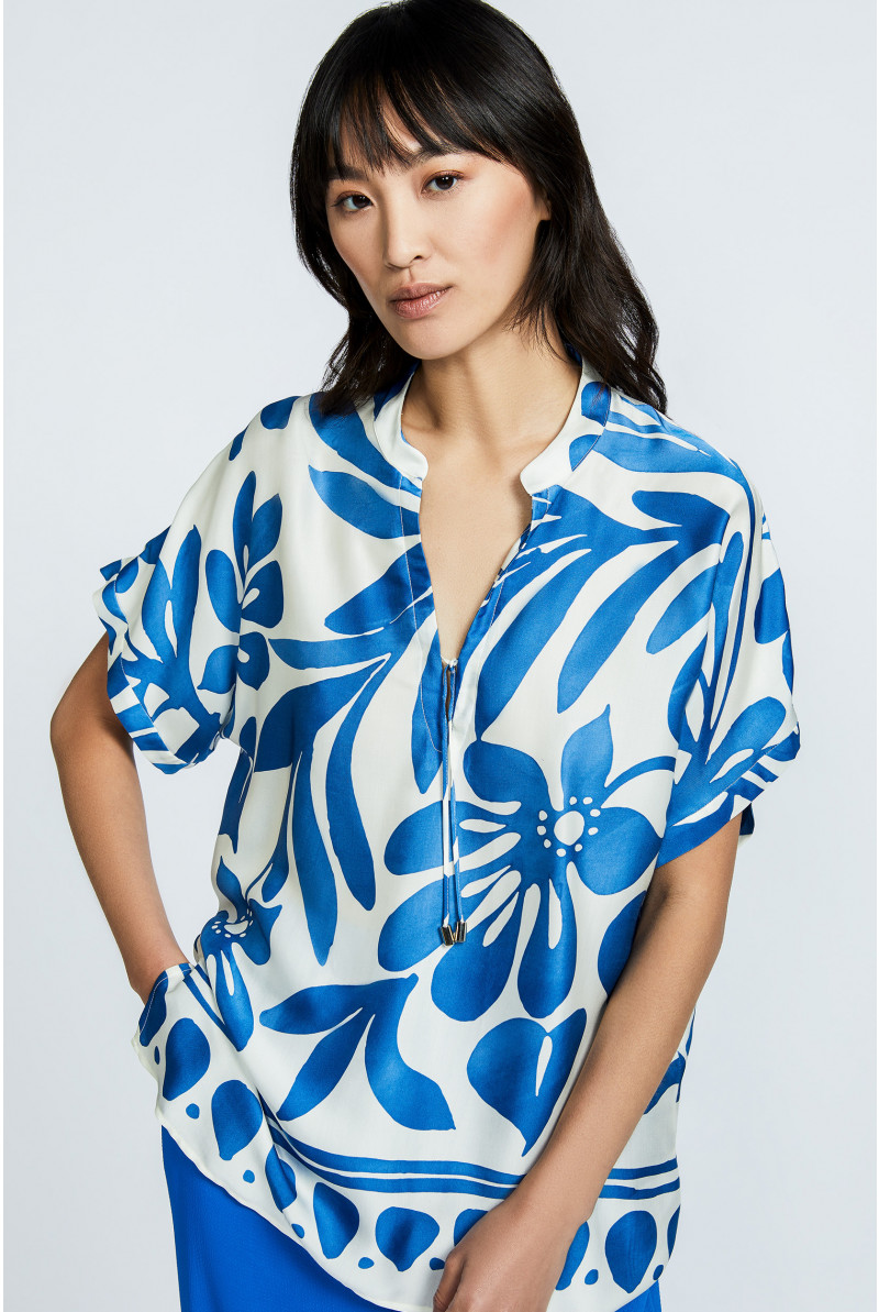 Blouse met bloemenprint
