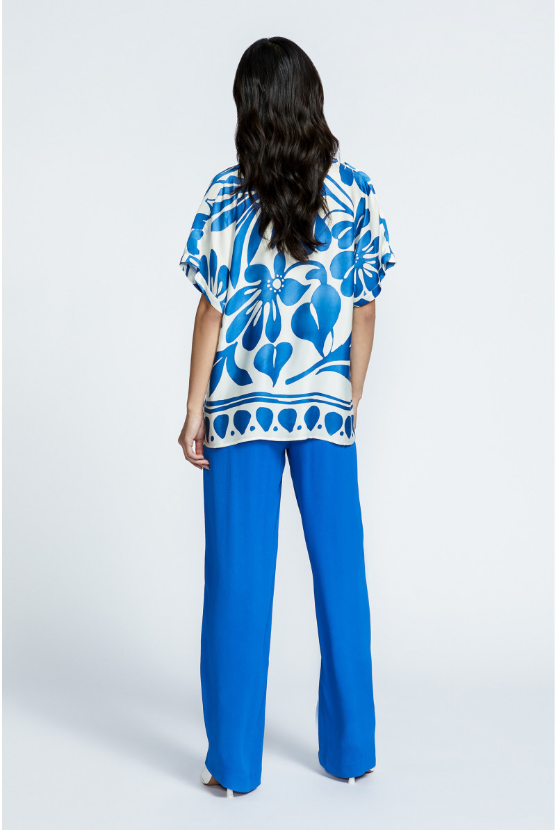 Blouse met bloemenprint