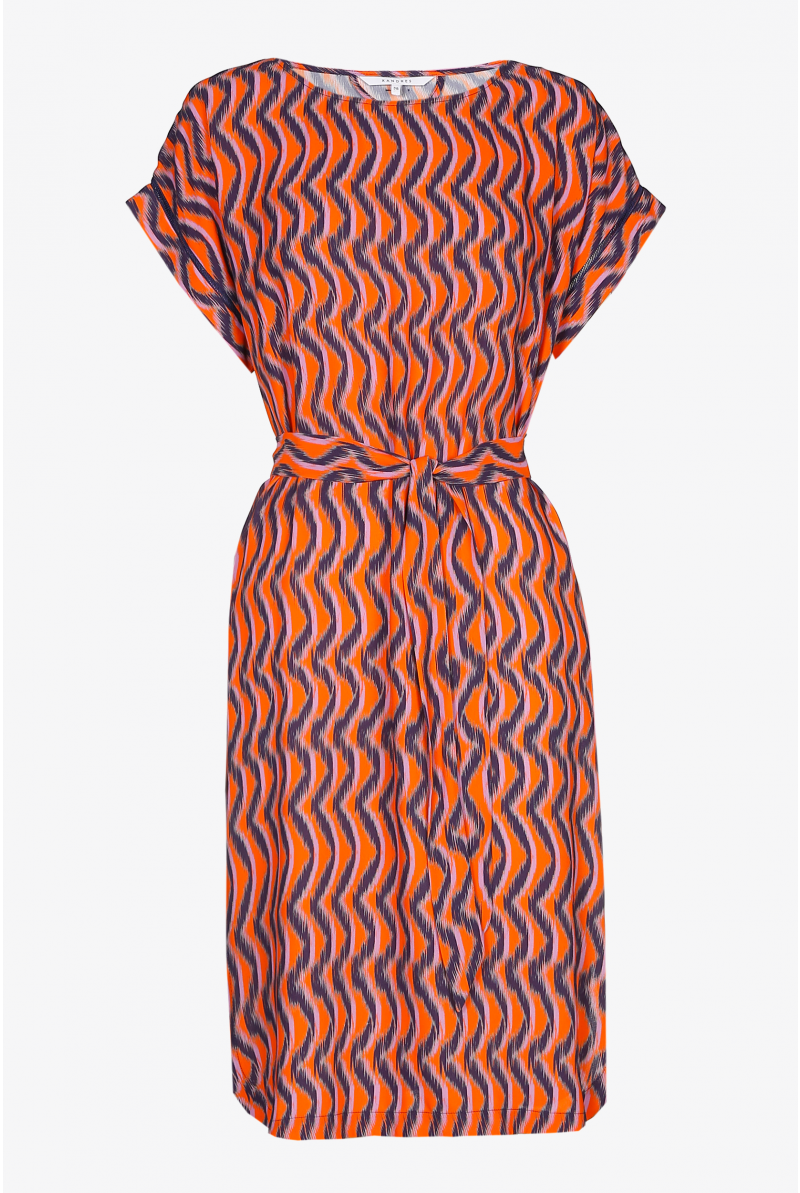 Robe courte en crêpe