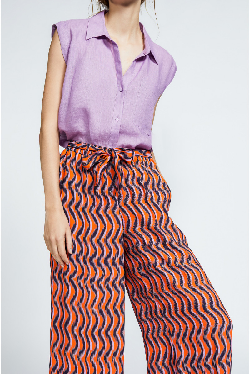 Pantalon en crêpe