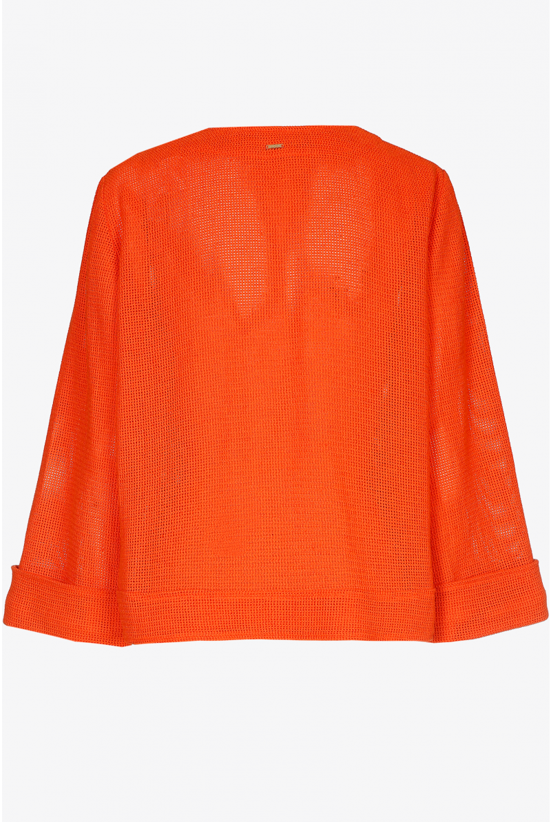 Veste courte en raphia