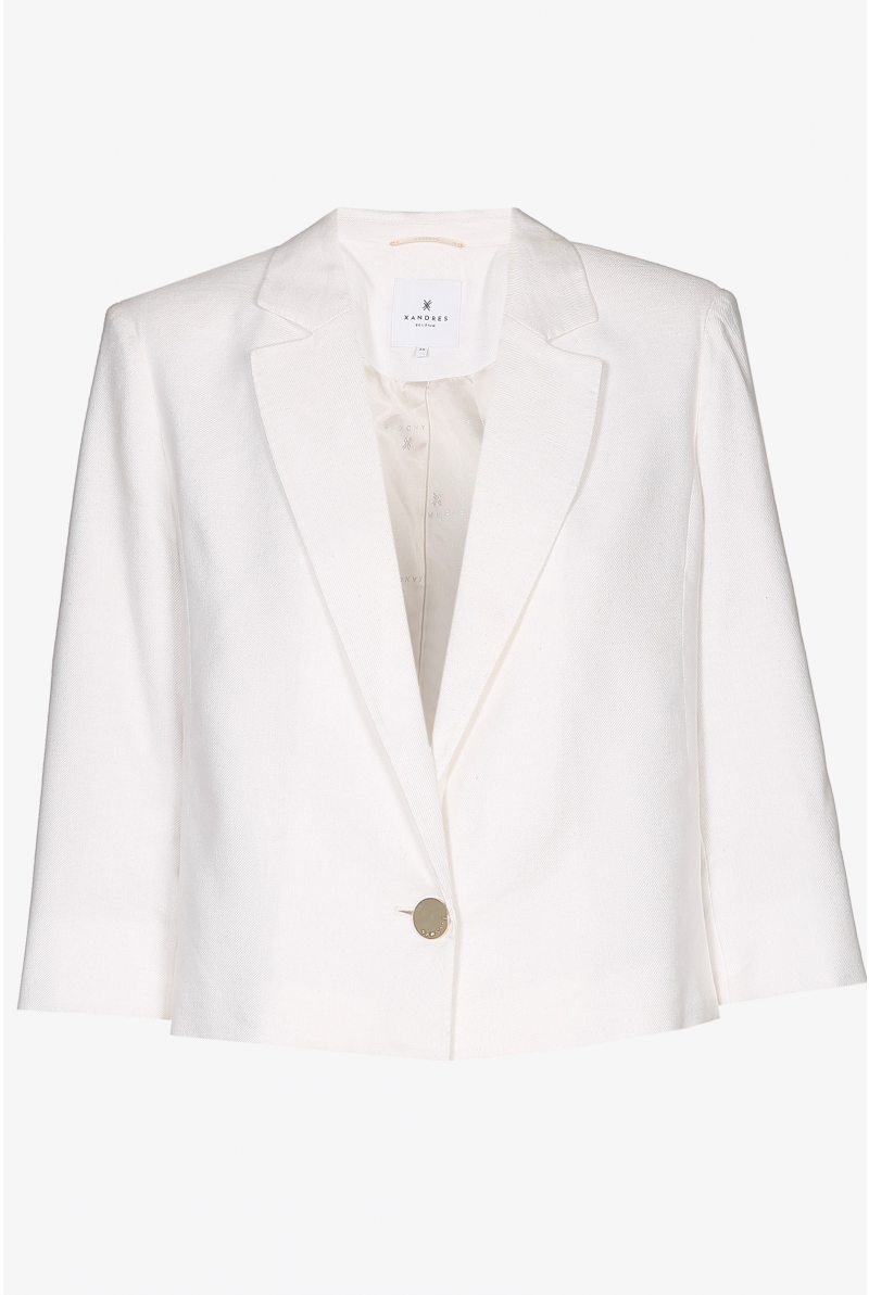 Korte blazer met wijde mouwen