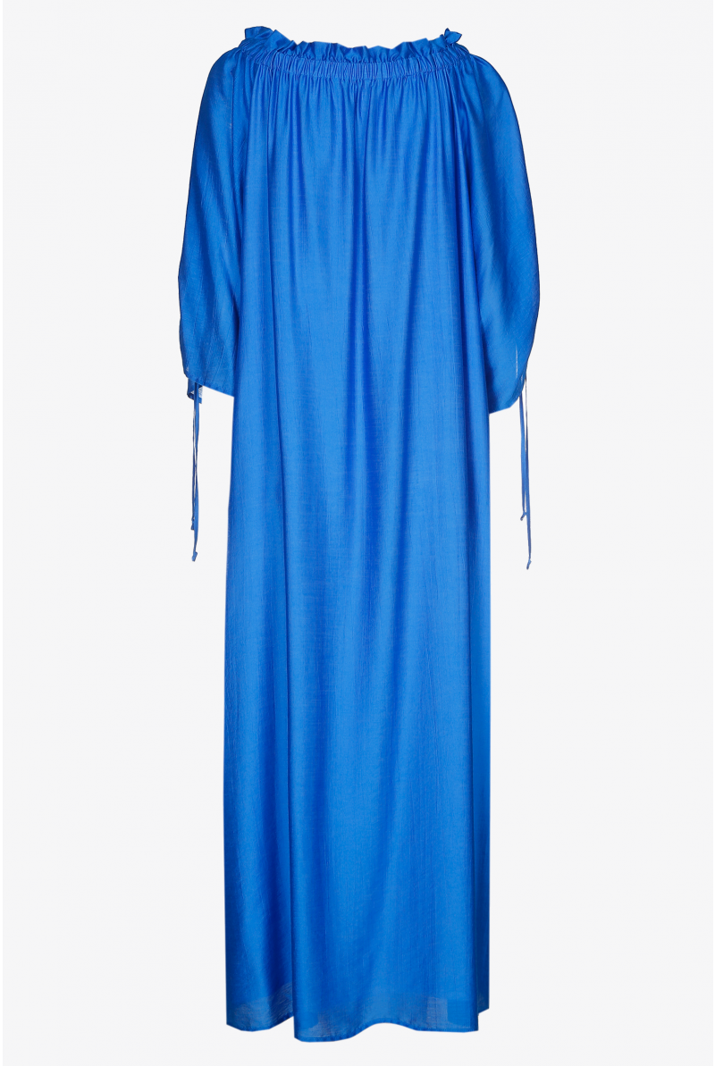 Oversized jurk met satijnglans