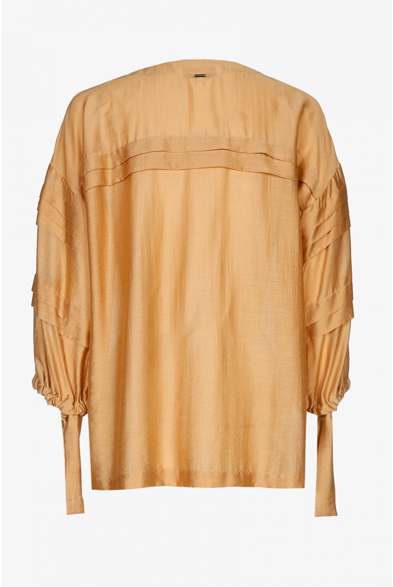 Blouse met satijnglans