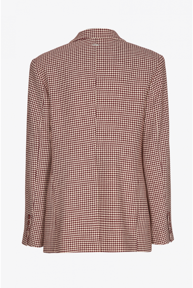 Blazer with houndstooth print