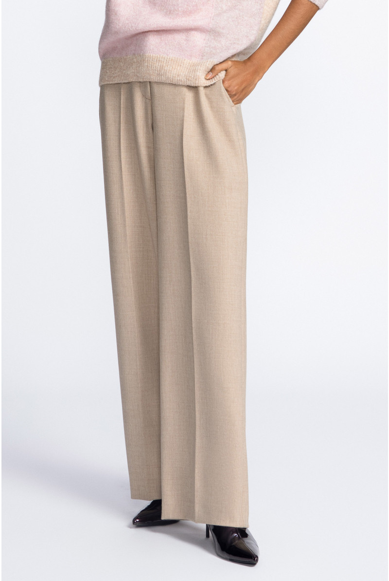 Pantalon habillé à jambes larges