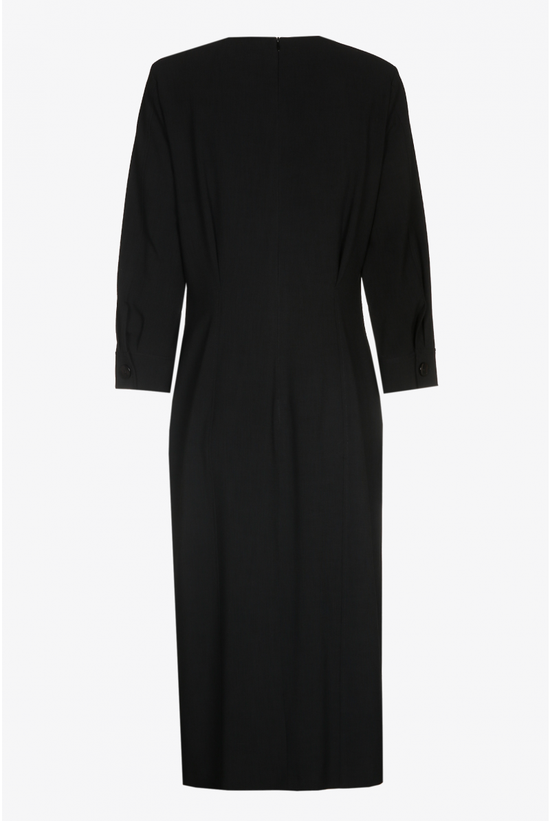 Midikleid mit V-Ausschnitt
