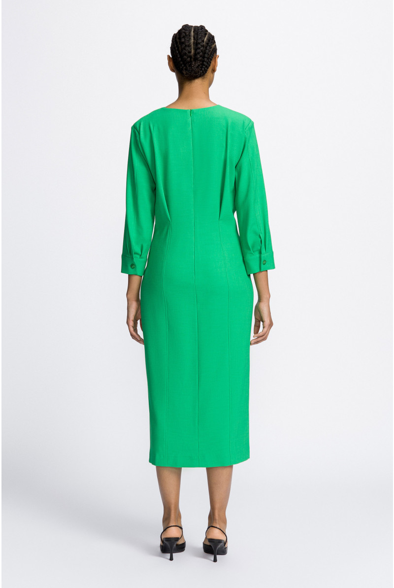 Robe midi à encolure en V