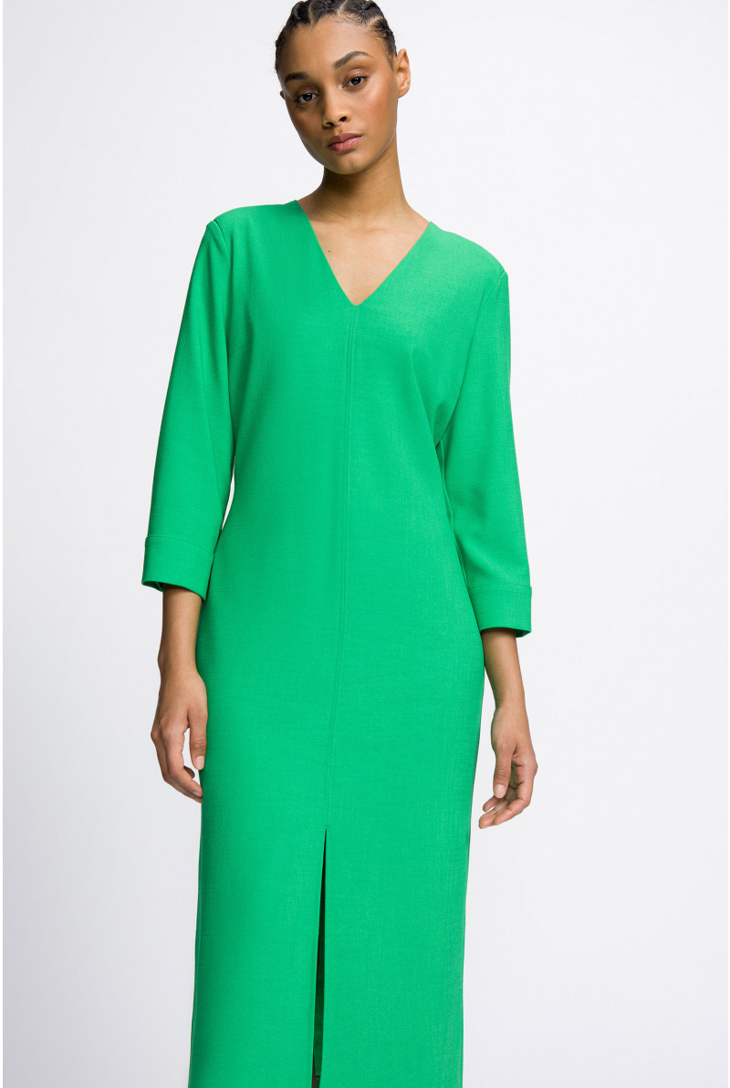 Robe midi à encolure en V