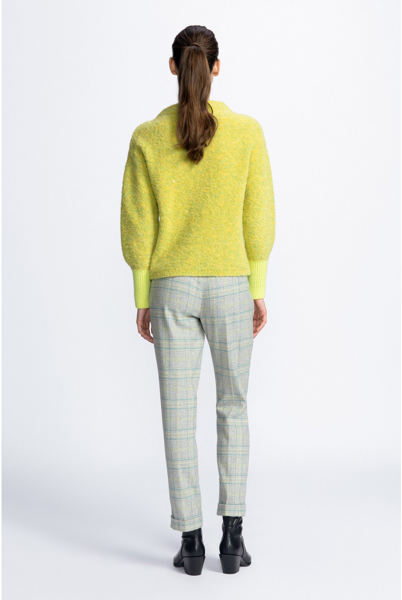 Pantalon à carreaux à jambes étroites