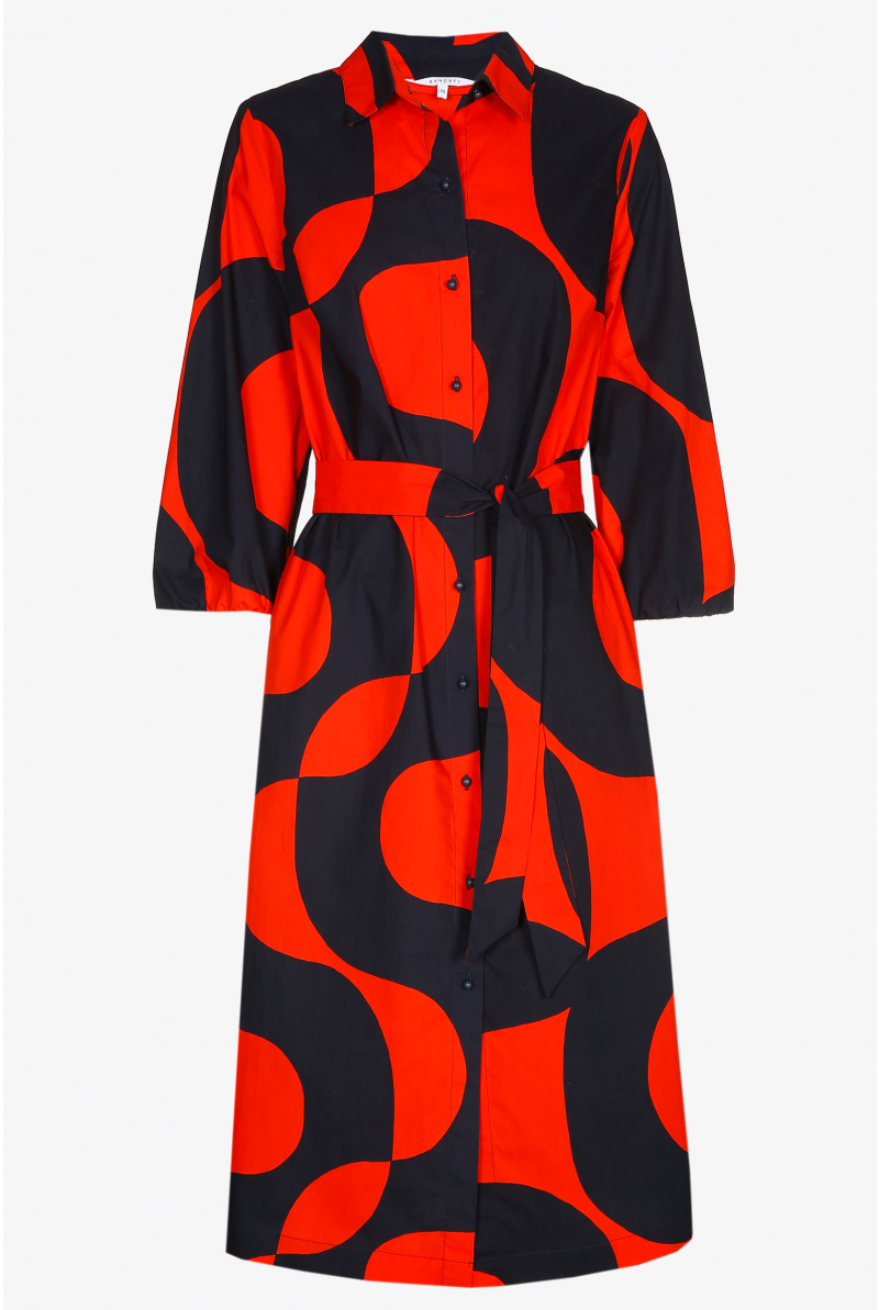 Mid-length cotton dress