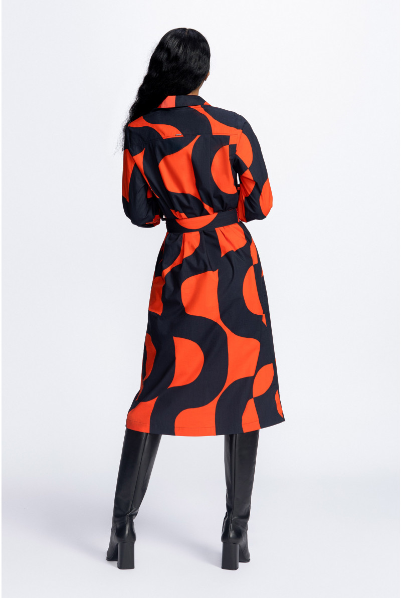 Mid-length cotton dress