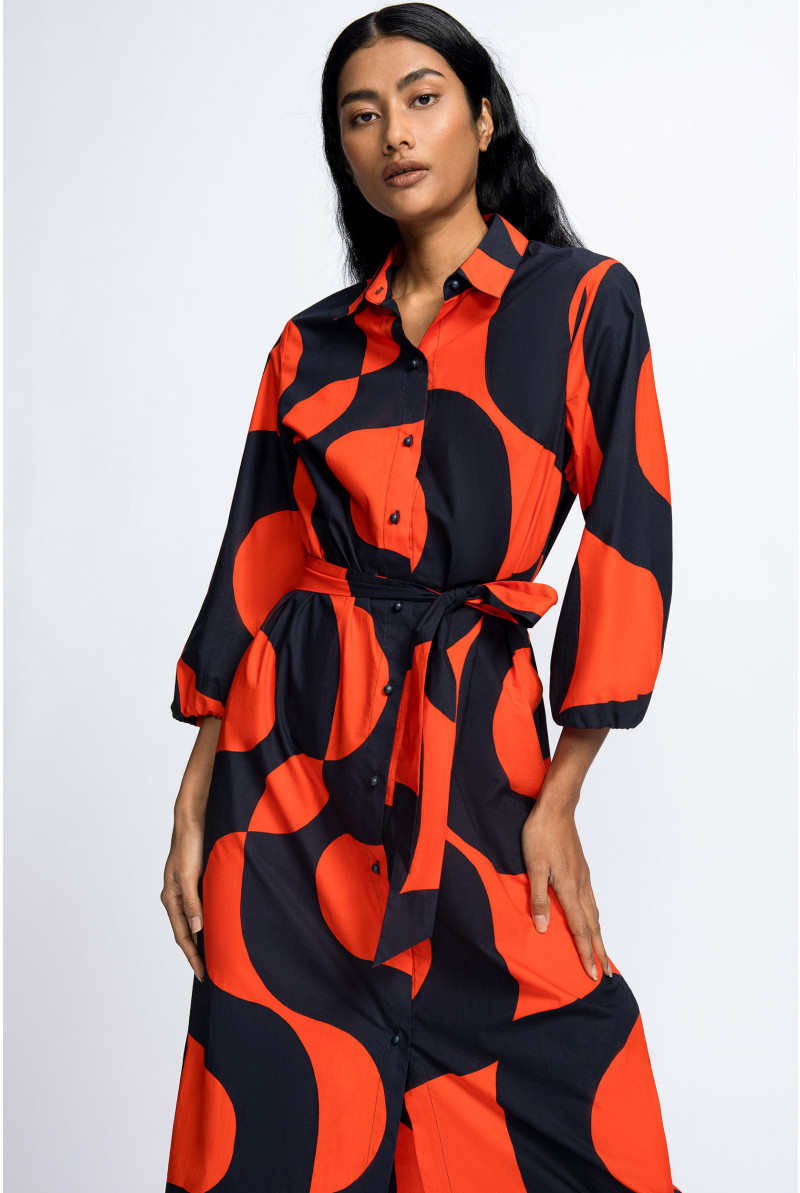 Mid-length cotton dress