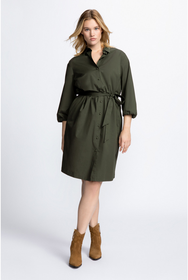 Mid-length cotton dress
