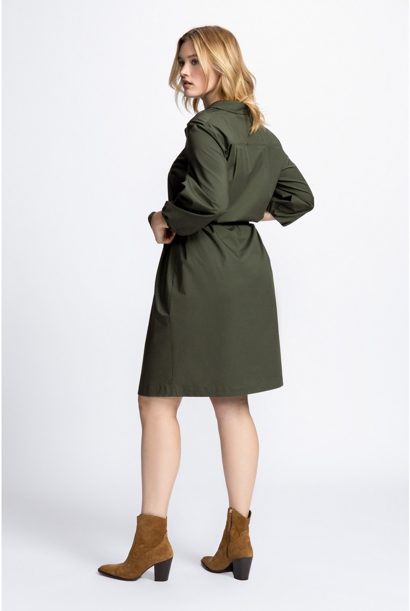 Mid-length cotton dress
