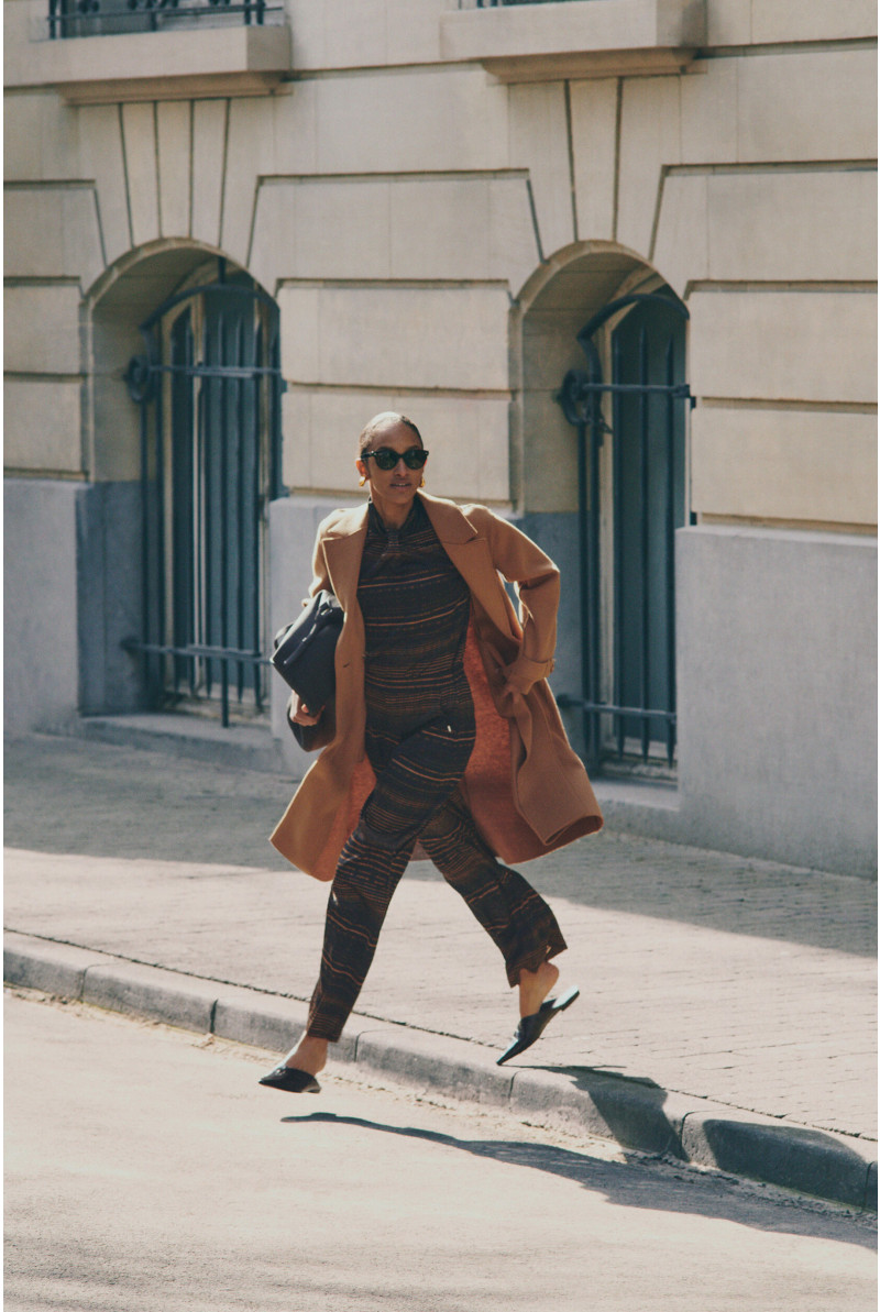 Relaxed trousers with print