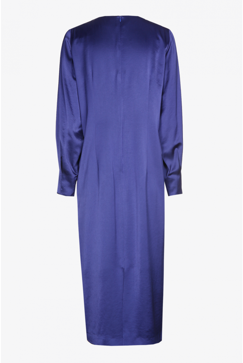 Kleid in glänzender Satinoptik 
