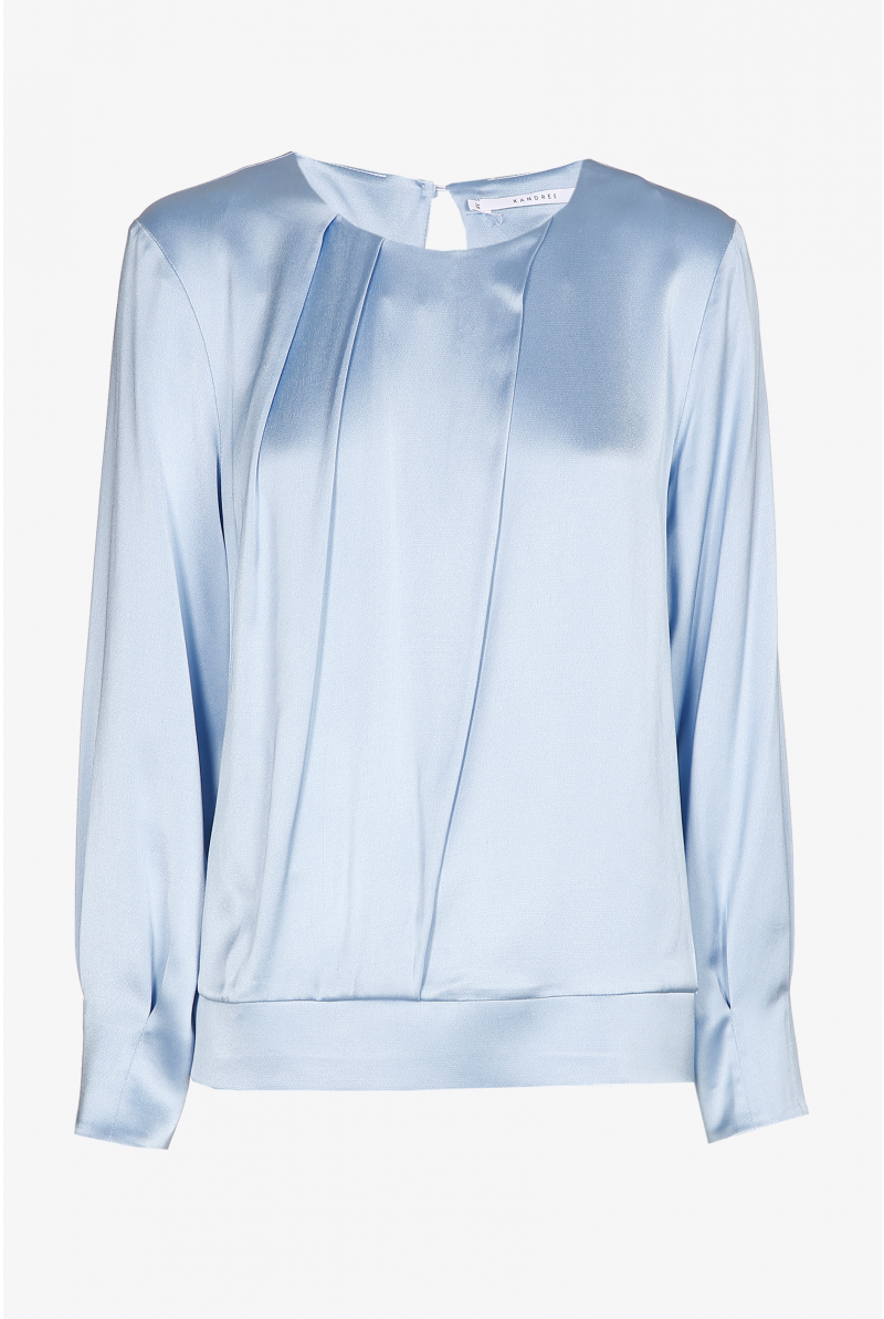Blouse satinée