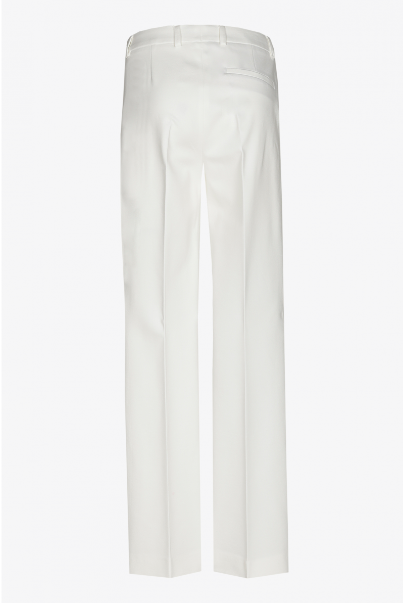Stretchy trousers with narrow legs