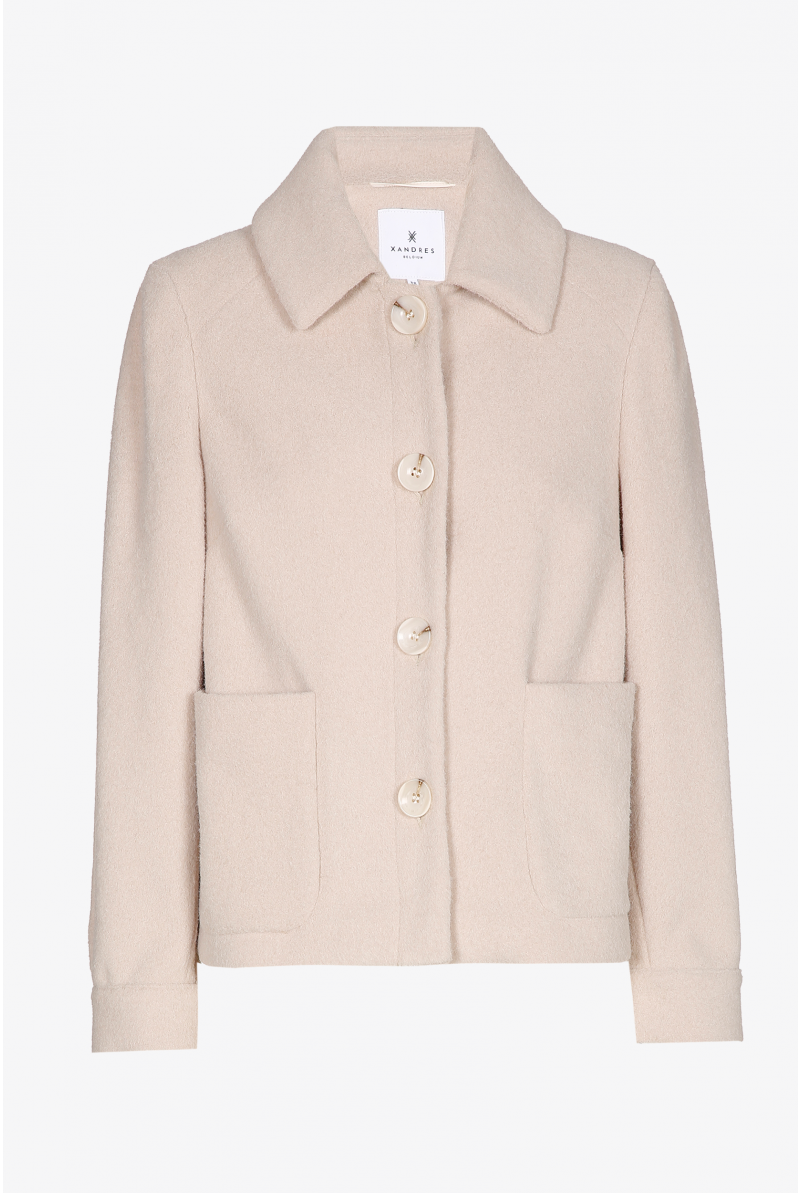 Short jacket with buttons