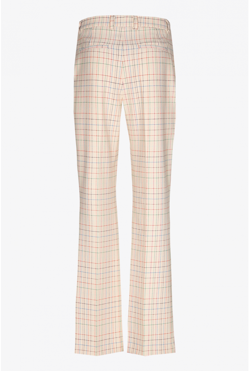 Pantalon multicolore à carreaux