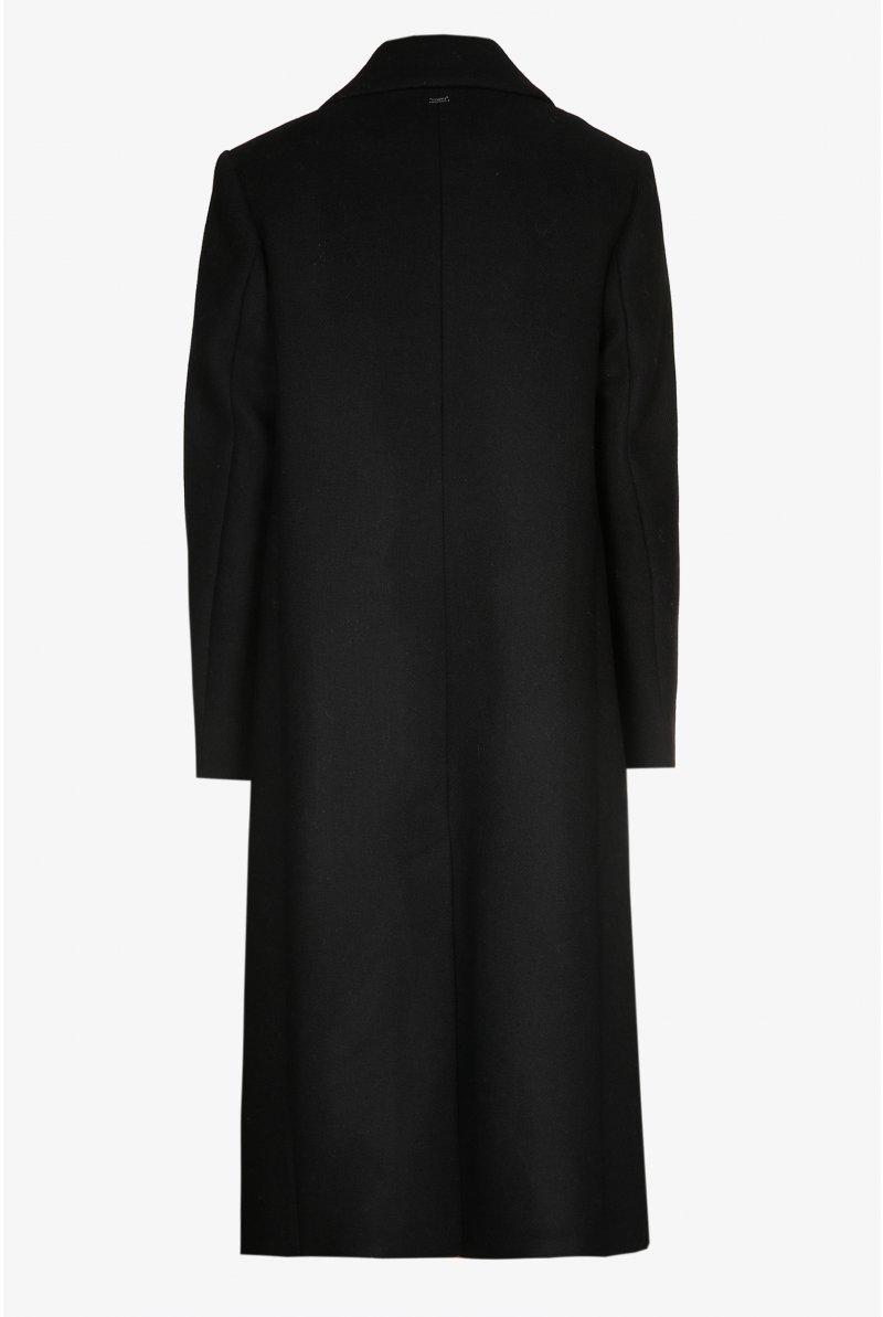 Long smart twill coat