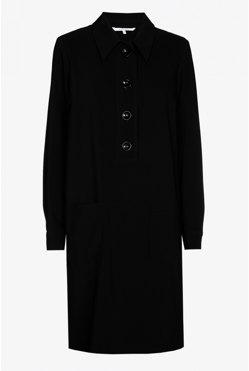 Twill shirt dress with pockets