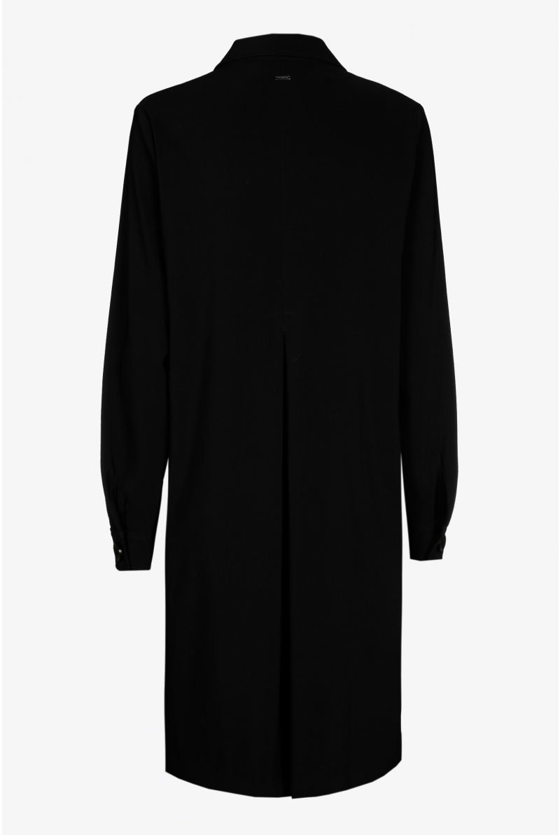Twill shirt dress with pockets