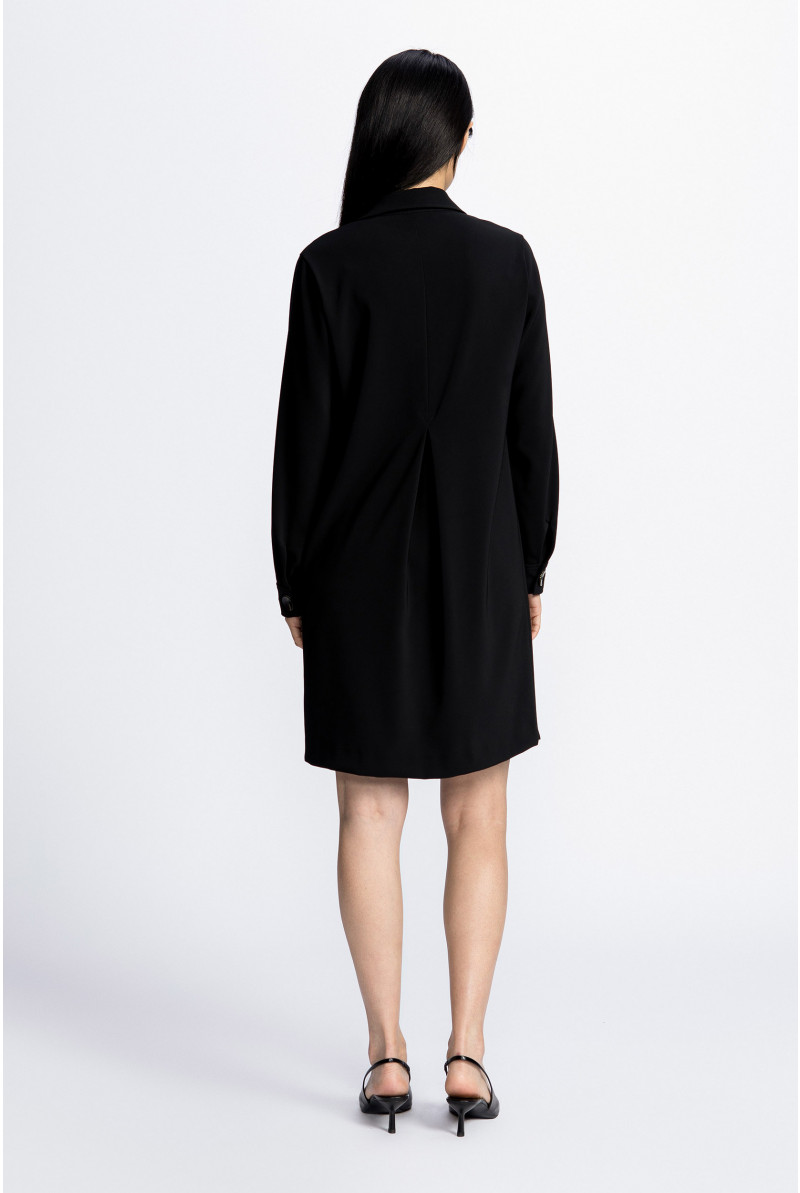 Twill shirt dress with pockets