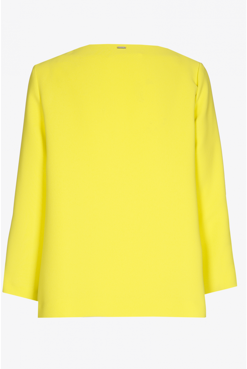 Blouse en sergé à encolure ronde