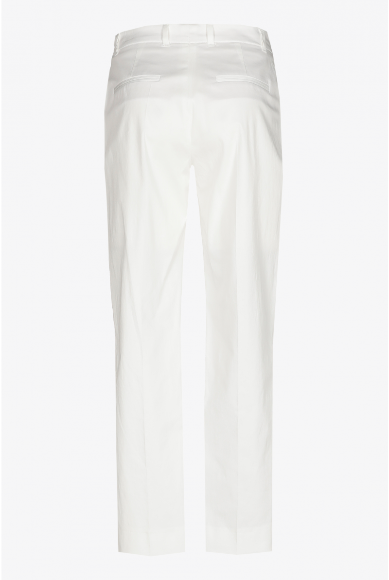 Cotton trousers with narrow legs