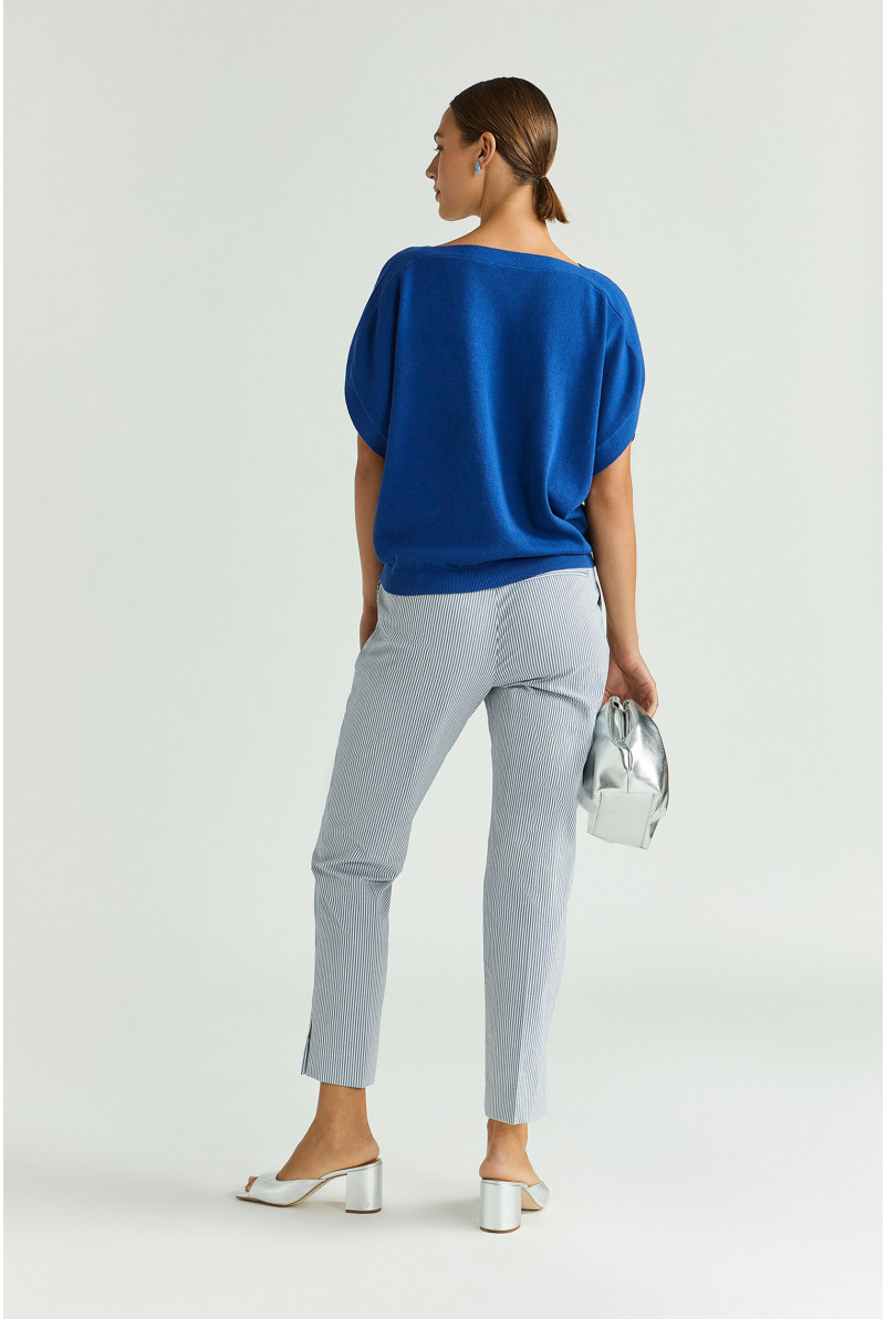 Smalle gestreepte broek