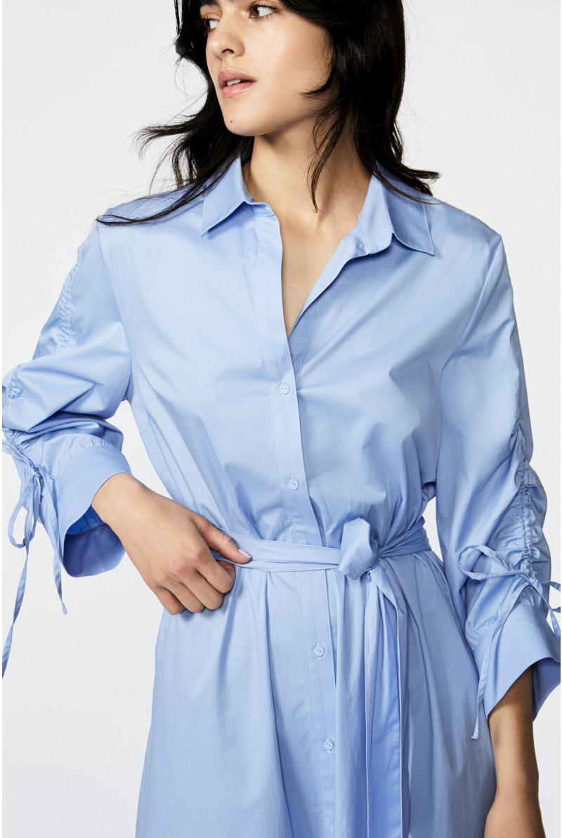 Cotton shirt dress