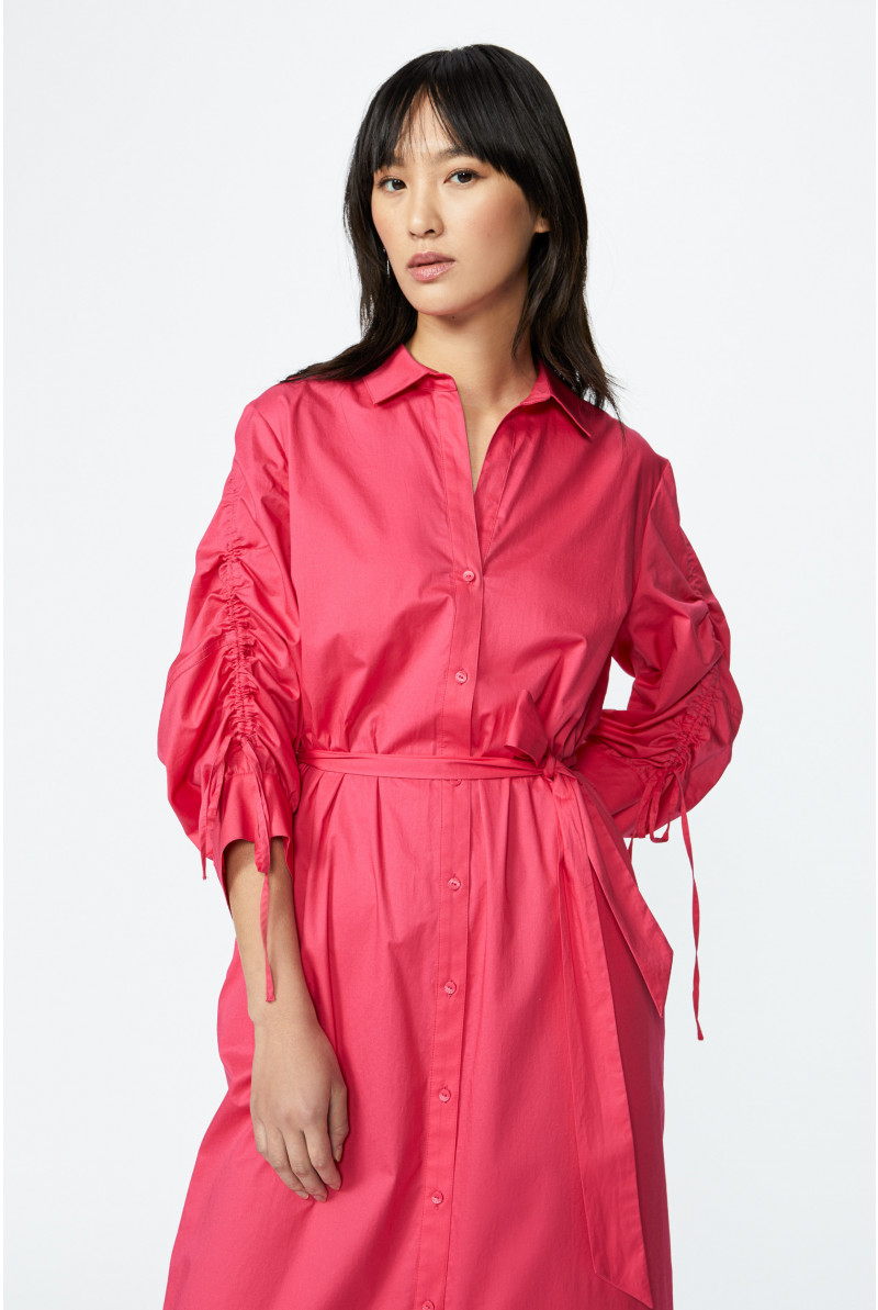 Cotton shirt dress