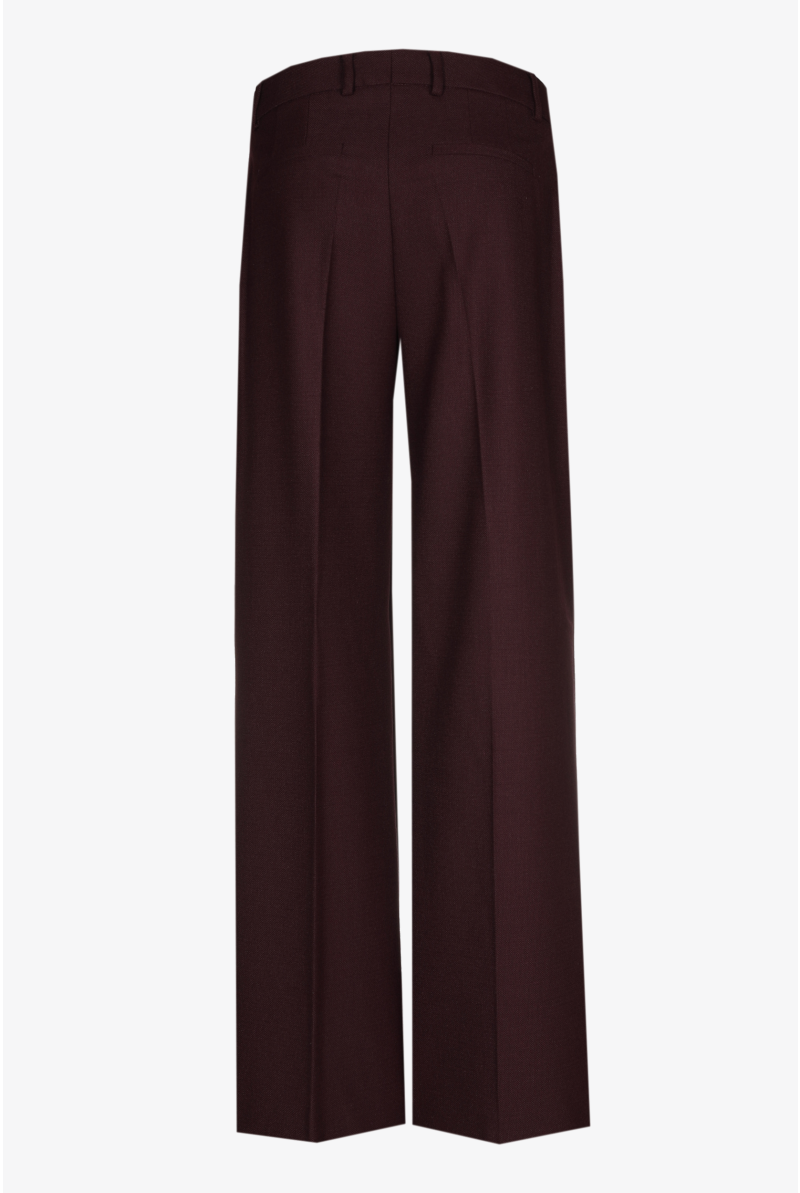 Geklede broek met wijde pijpen