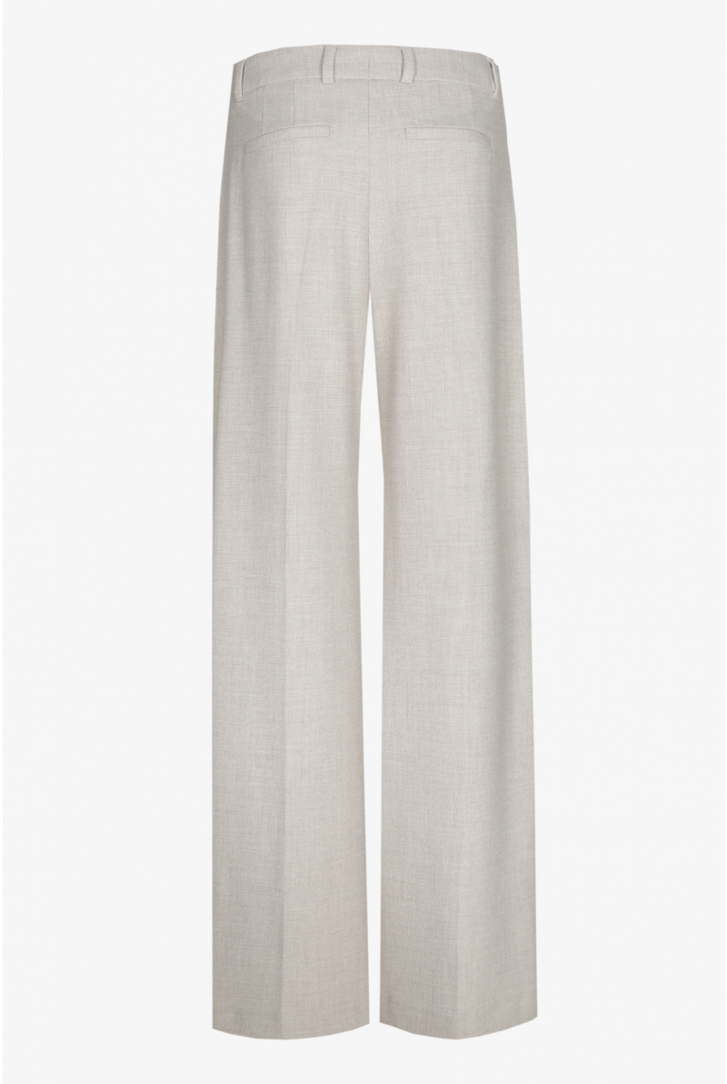 Geklede broek met wijde pijpen