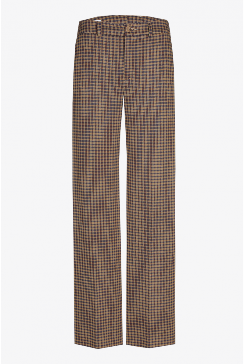 Soepelvallende geklede broek