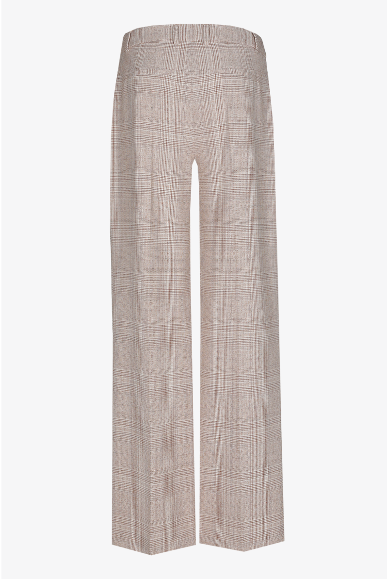 Geruite broek met rechte pijpen