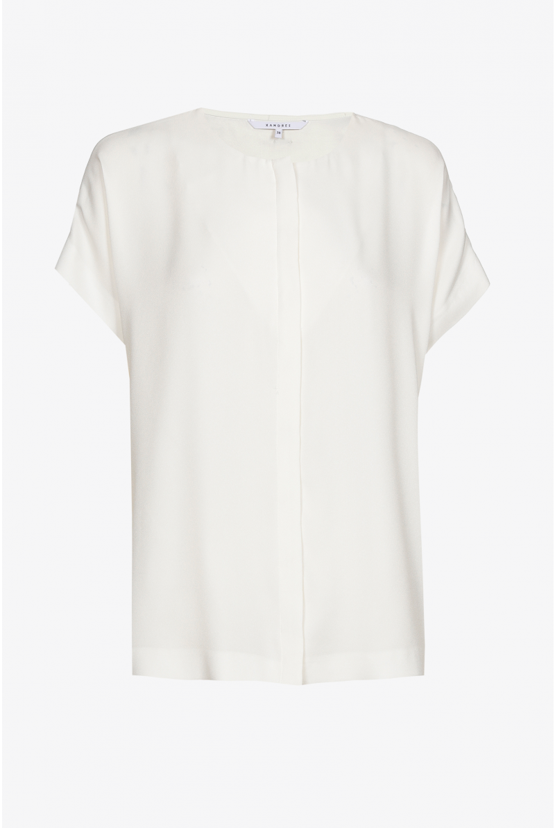 Blouse avec fermeture invisible
