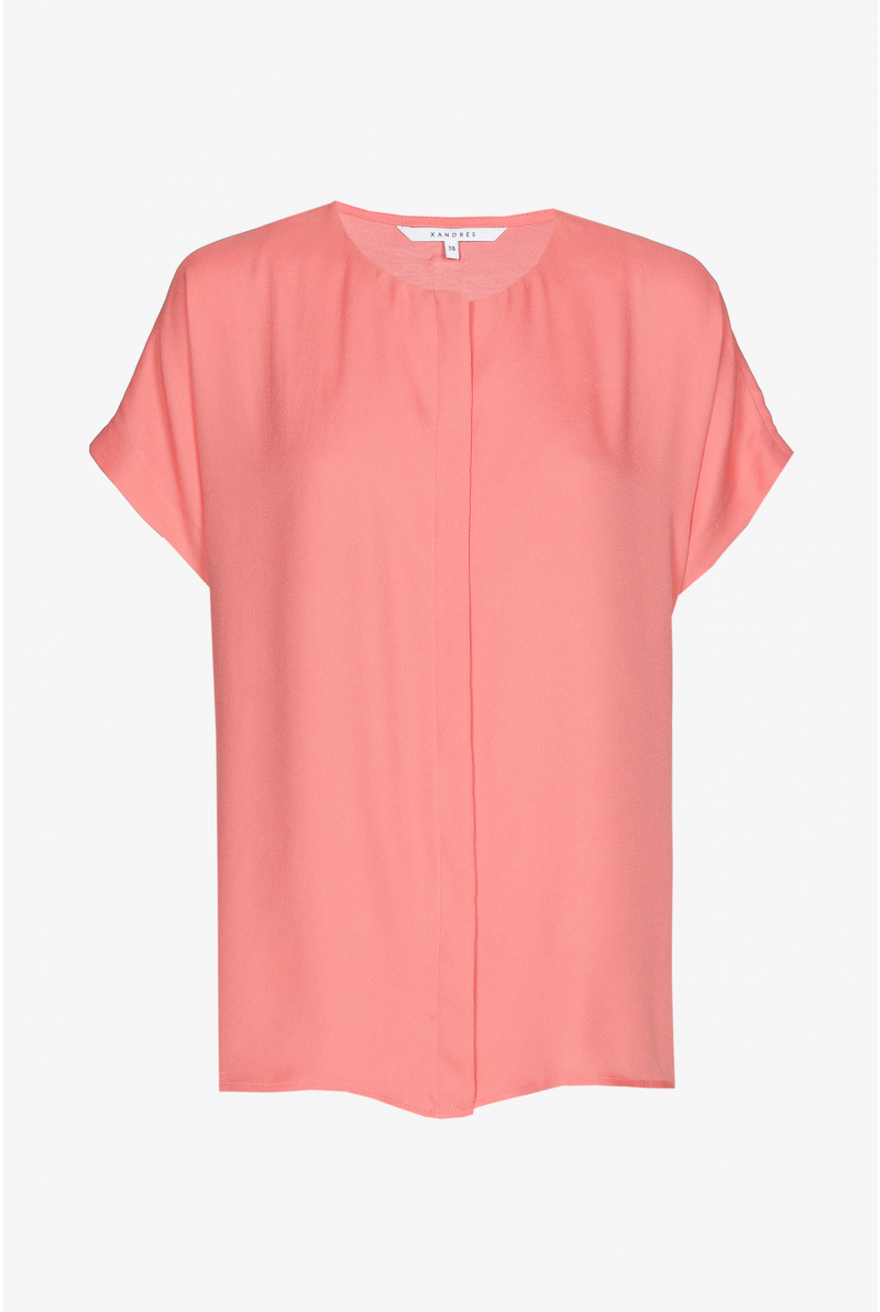Bluse mit verdecktem Verschluss
