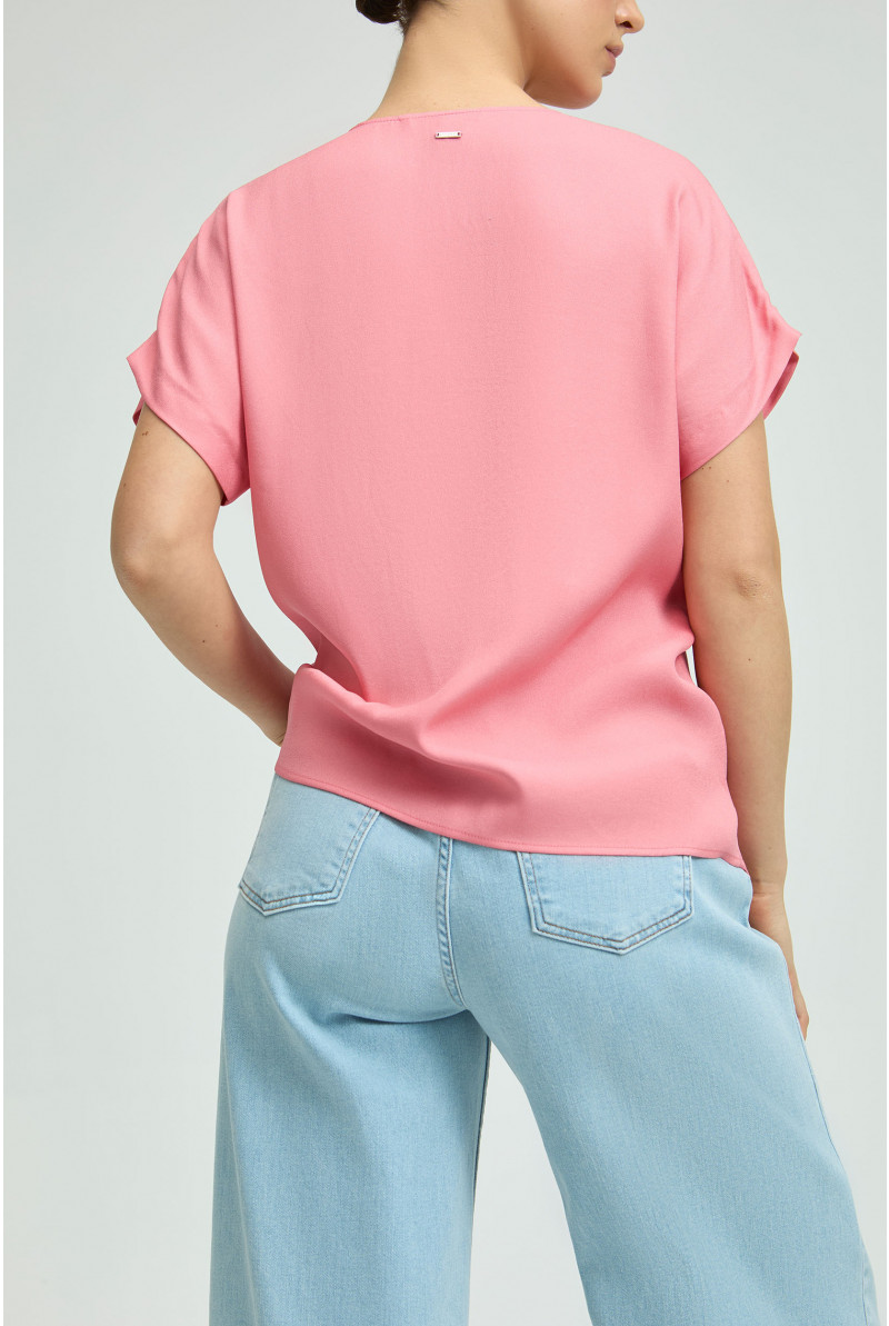 Bluse mit verdecktem Verschluss