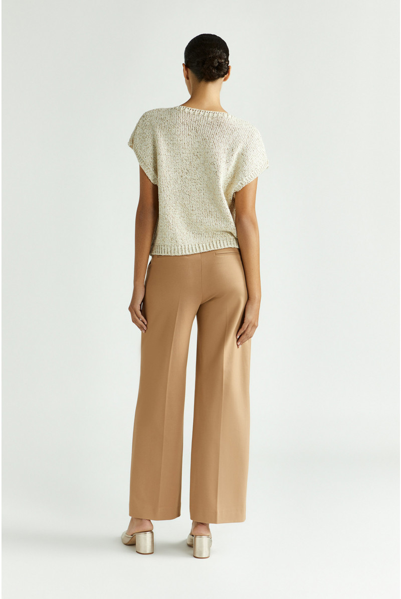 Stretchhose mit weitem Bein
