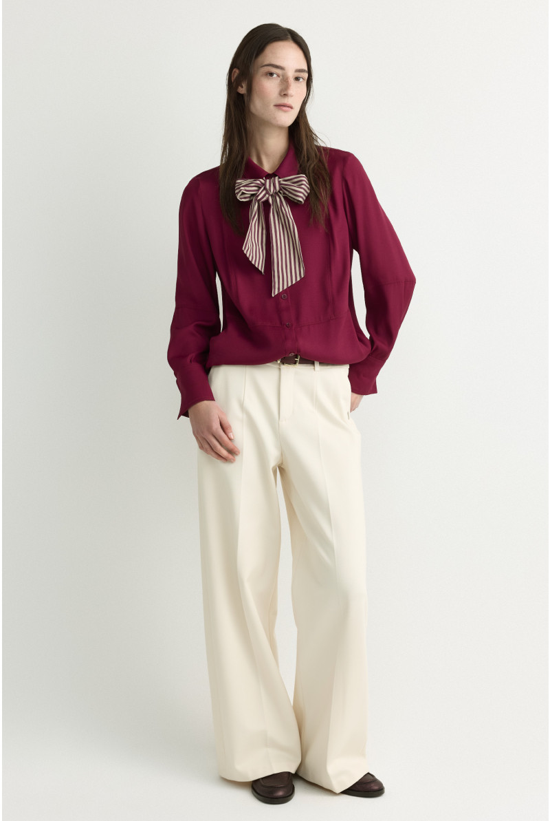 Pantalon habillé à jambes larges